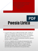 Poesía Lirica