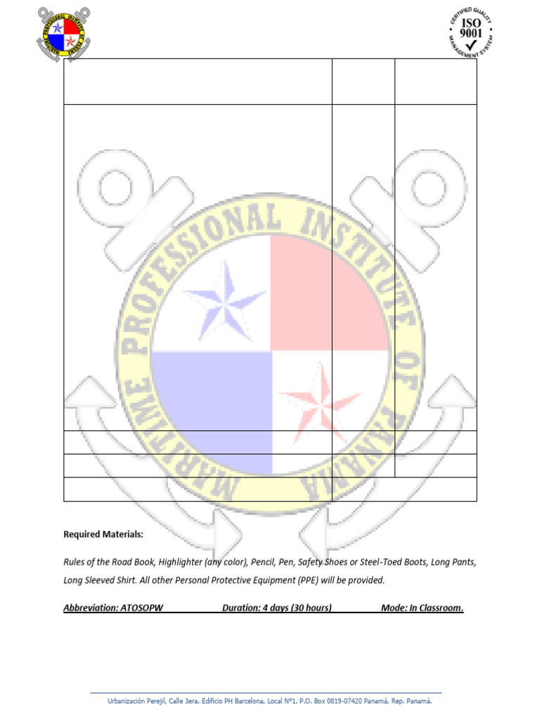 Ice Navigation Training Course Details | PDF