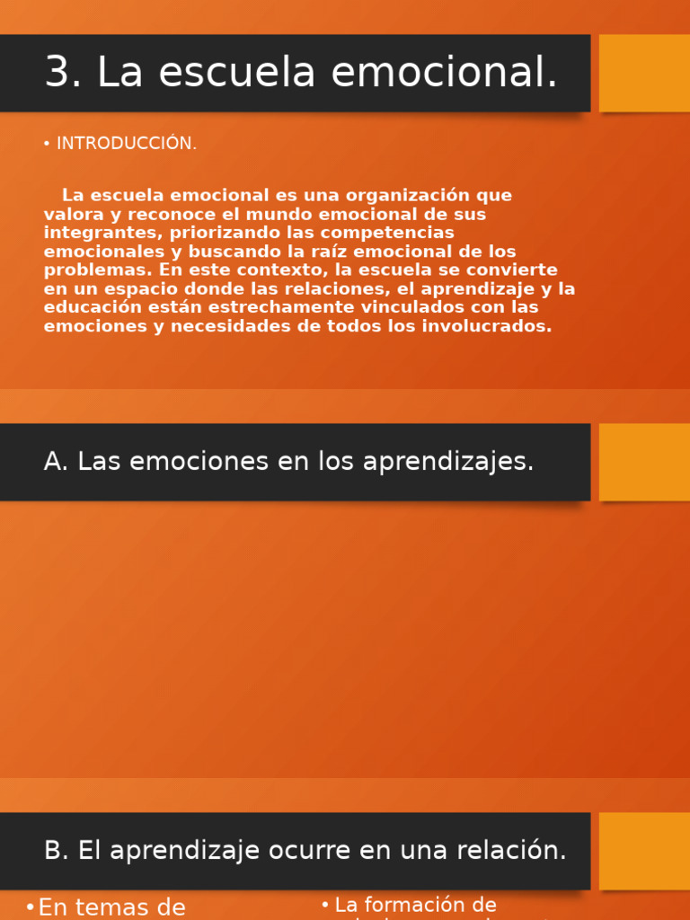 La Escuela Emocional Equipo 2 | PDF | Maestros | Las emociones