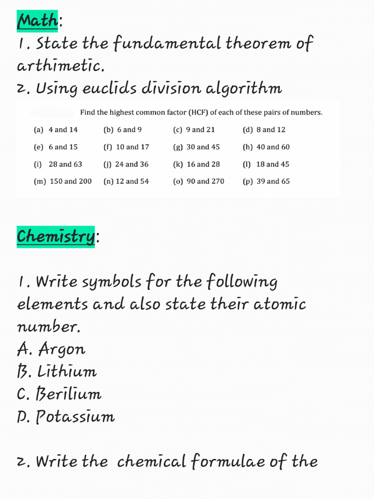 Weekly Worksheet Class 10 Pdf