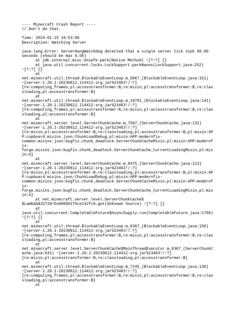 crash-2024-01-15_18.53.06-server | PDF | Computer Programming | Object ...