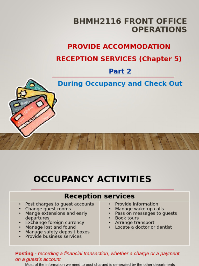 (2024-25) Provide Accommodation Reception Services - Part 2 | PDF ...