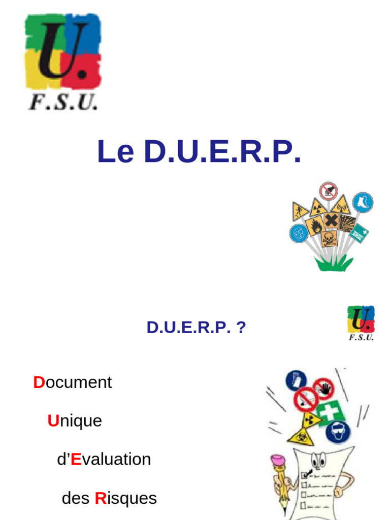 Guide sur le D.U.E.R.P. et la prévention | PDF | Sécurité | Risque