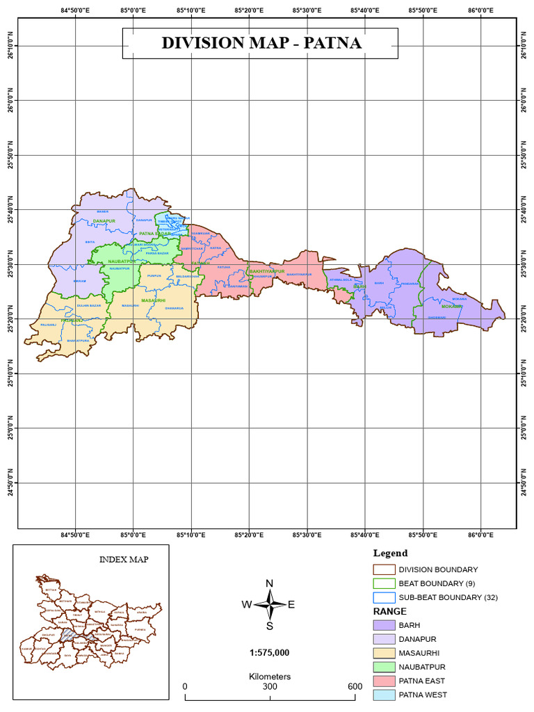 Patna District Block Map Overview | PDF