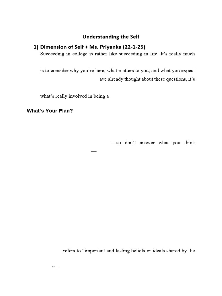Dimensions of Self and Personal Growth | PDF | Identity (Social Science ...