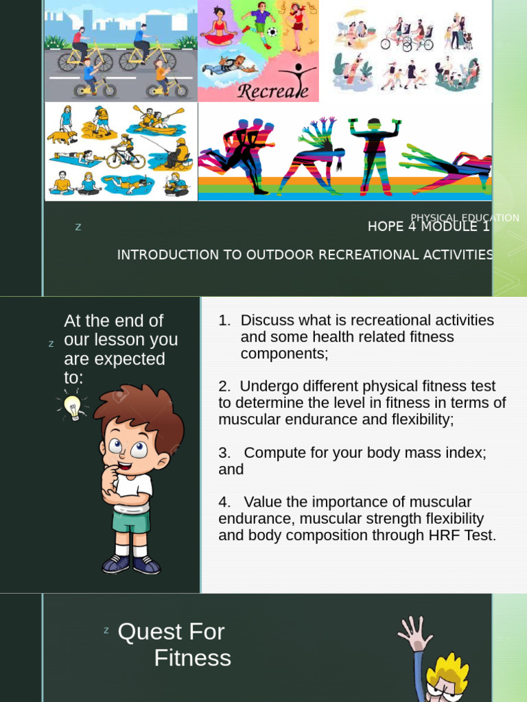 Introduction to Outdoor Recreation Fitness | PDF | Physical Fitness ...