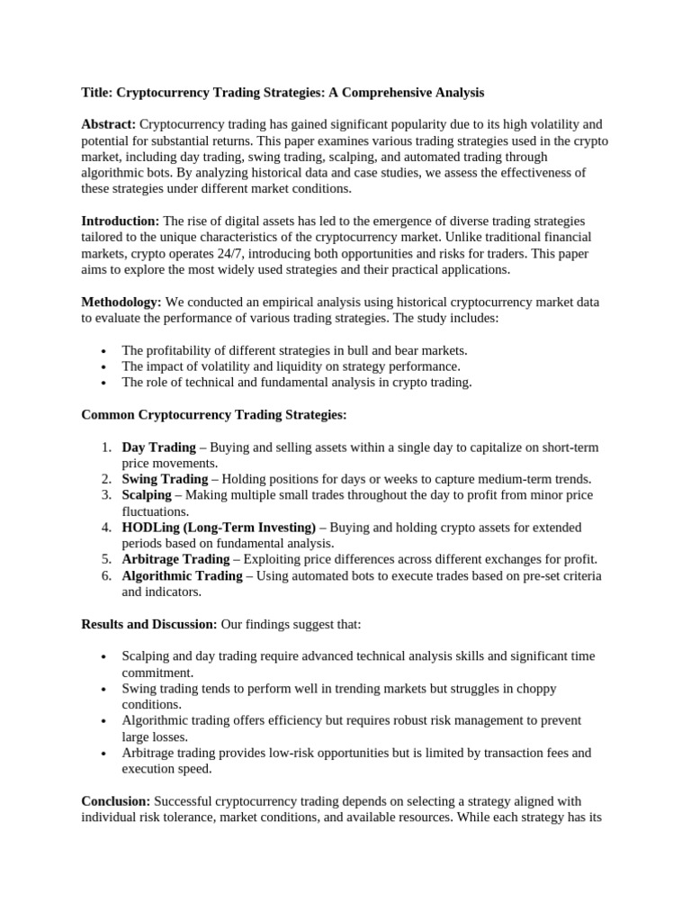Crypto Trading | PDF | Day Trading | Cryptocurrency