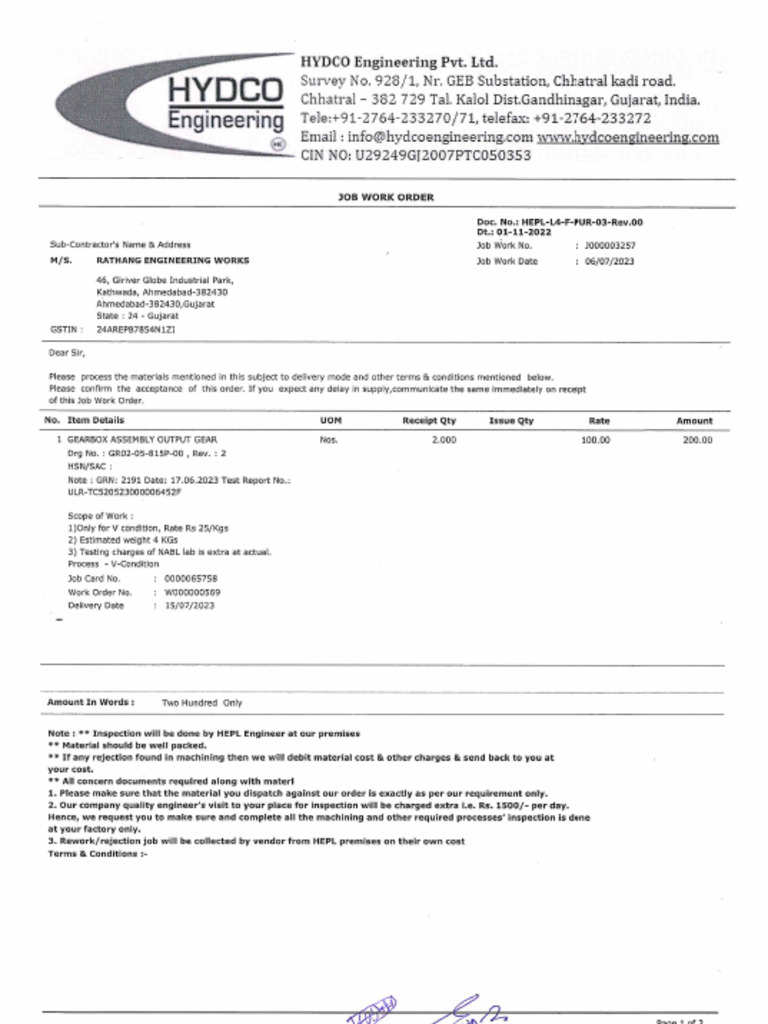 JW 3257 Rathang | PDF