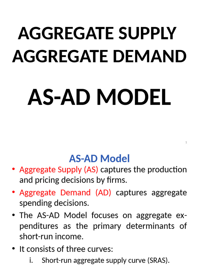 Understanding the AS-AD Model | PDF | Economic Equilibrium | Aggregate ...