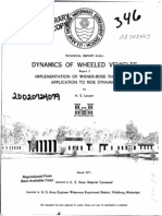 Dynamics of Wheeled Vehicles