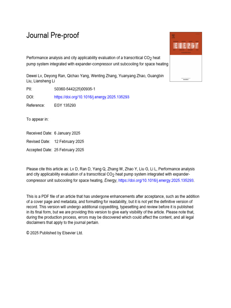 CO2 Heat Pump Performance Analysis | PDF | Heat Pump | Heat