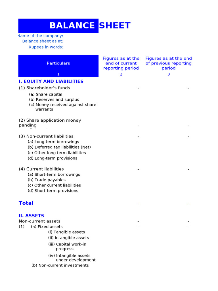 Company Balance Sheet Overview | PDF | Balance Sheet | Corporations