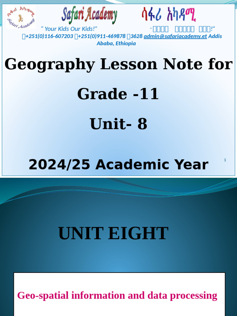 Grade 11 Geography Unit 8 Notes | PDF | Geographic Information System ...