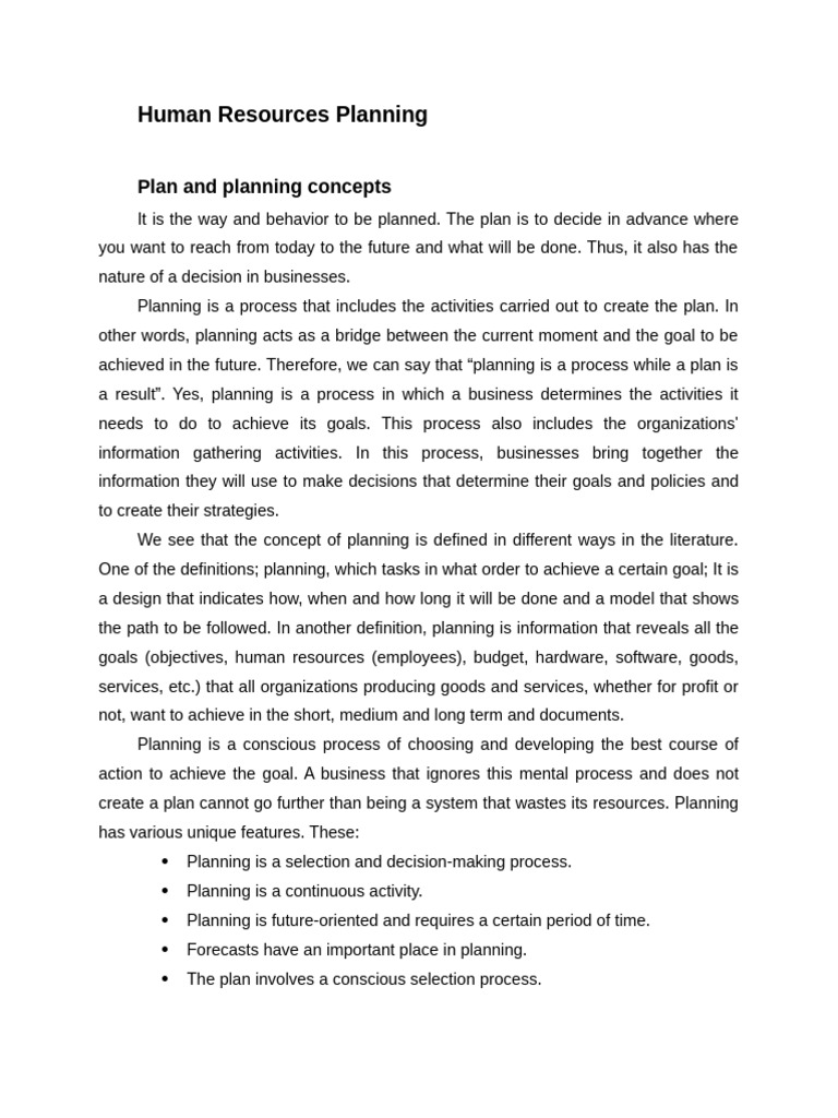 Human Resources Planning | PDF | Human Resources | Layoff