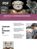 Aristotle S Model of Communication | PDF | Public Speaking | Rhetoric