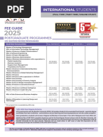 UM Tuition Fees for 2025/2026 | PDF | Science