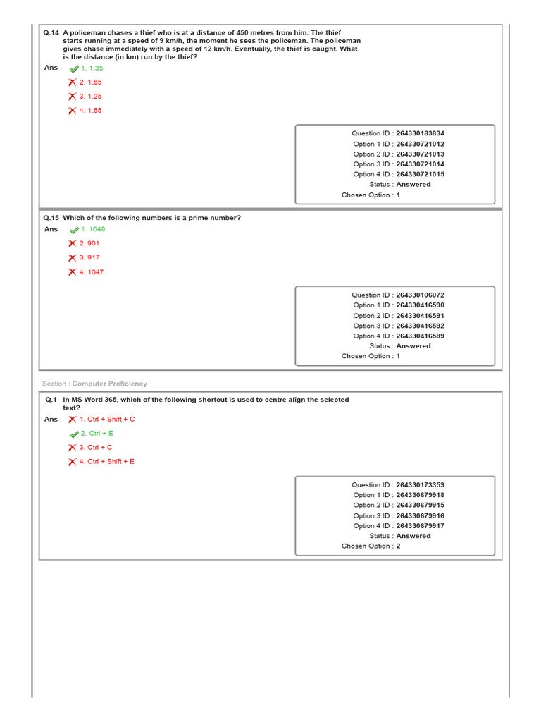 Math and Computer Proficiency Quiz | PDF | Software | Computing