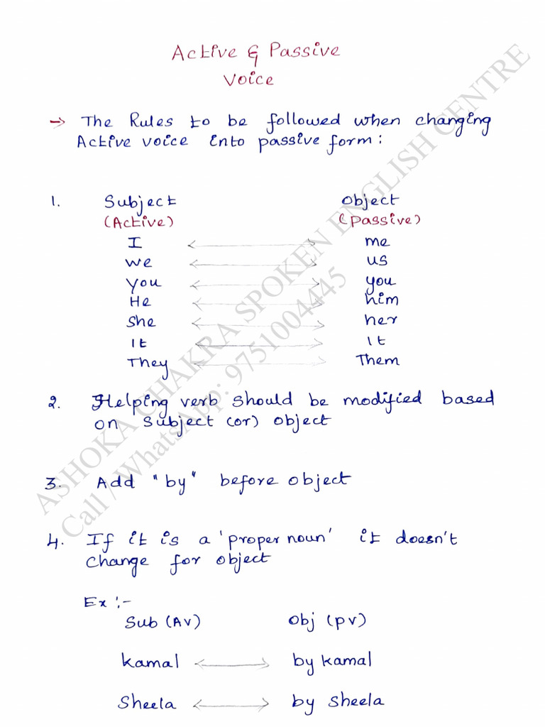 Active and Passive Rules | PDF