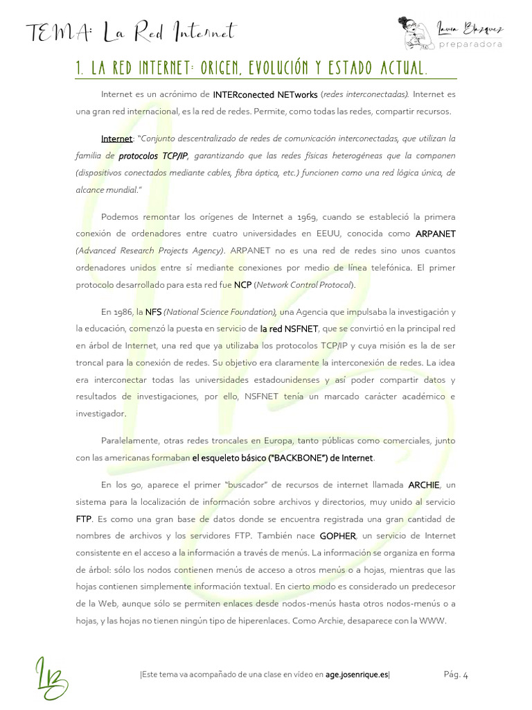 Origen y evolución del Internet | PDF | Red mundial | Internet y web