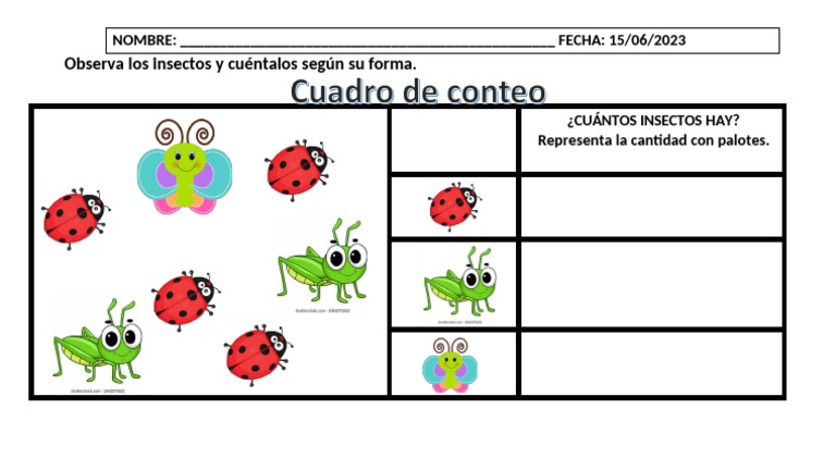 Conteo de Insectos Observados | PDF