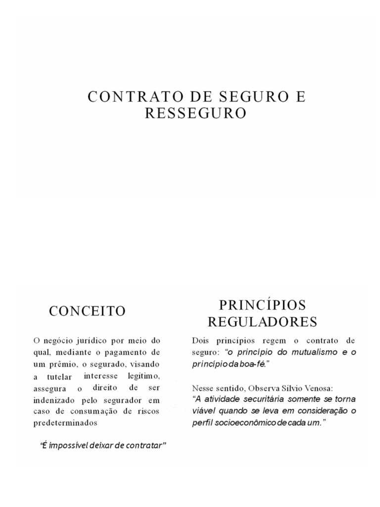 Seguro e Resseguro | PDF