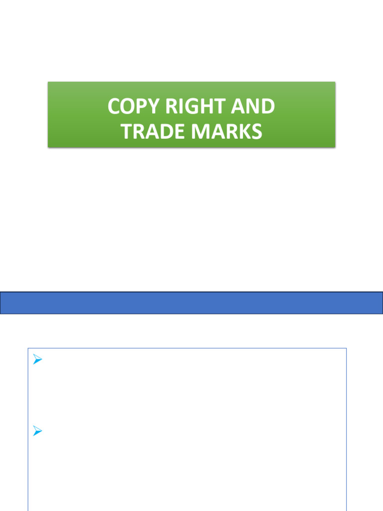 Understanding Copyright and Trademarks | PDF | Copyright | Trademark