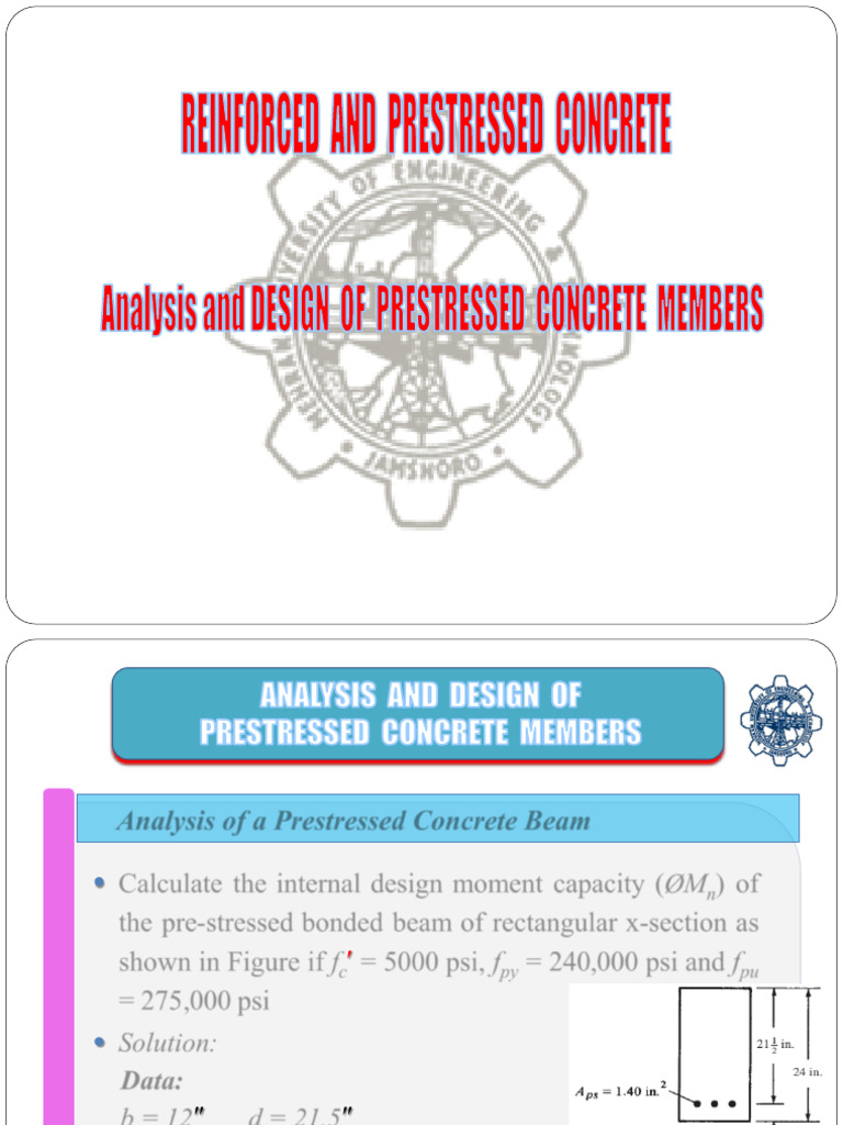 Prestressed Concrete Beam Design Guide | PDF | Prestressed Concrete ...