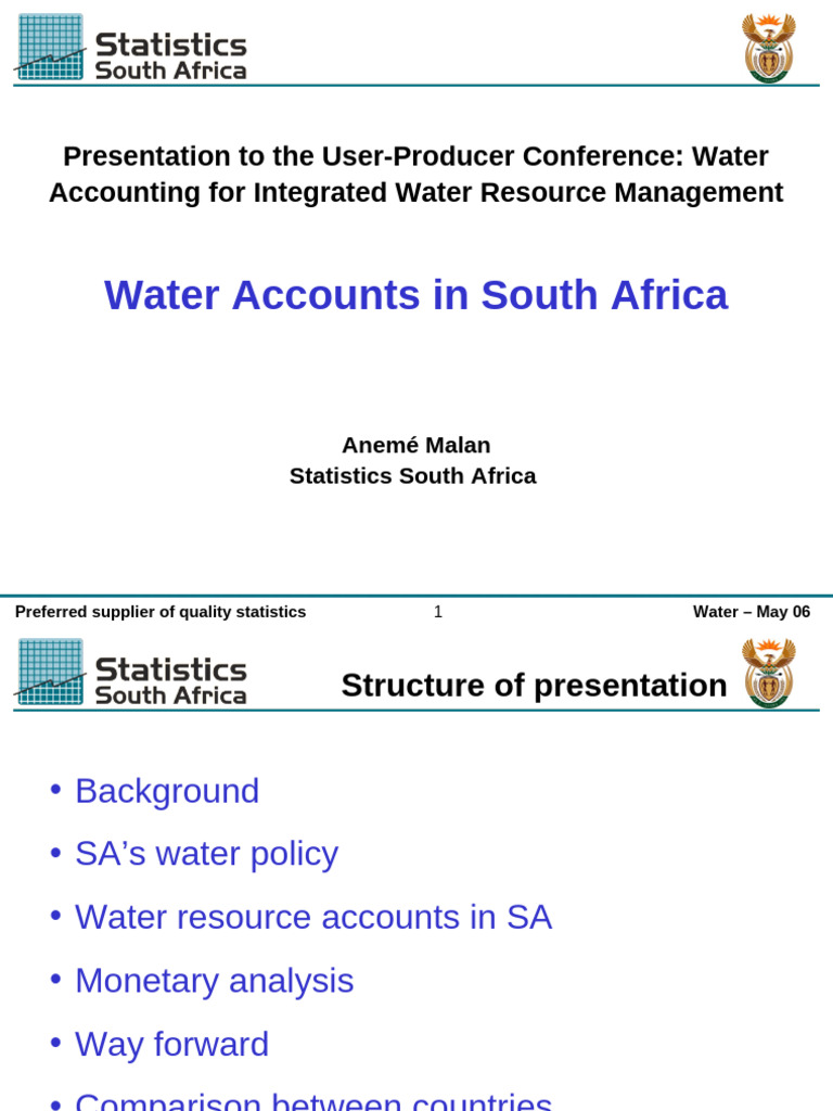 South Africa Water Resource Management Insights | PDF | Water | Water ...
