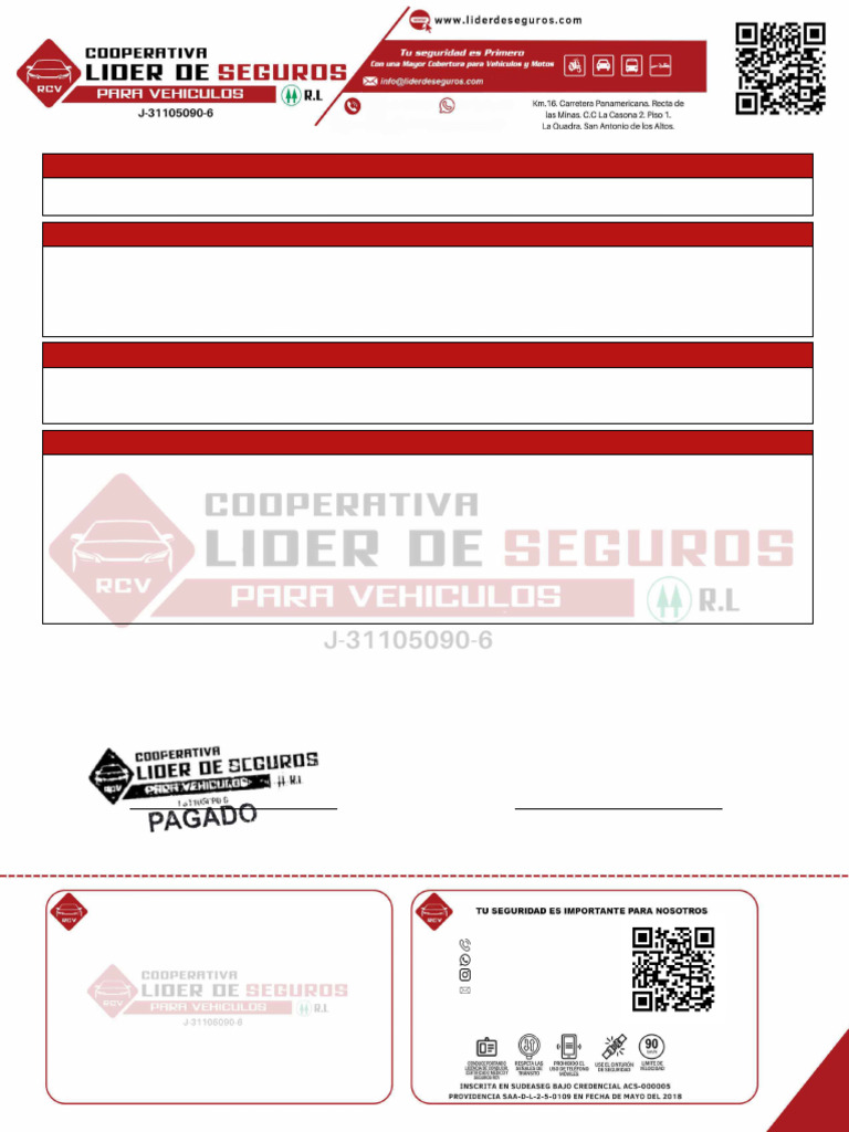 Póliza de Seguro Vehicular 188337 | PDF | Póliza de seguros