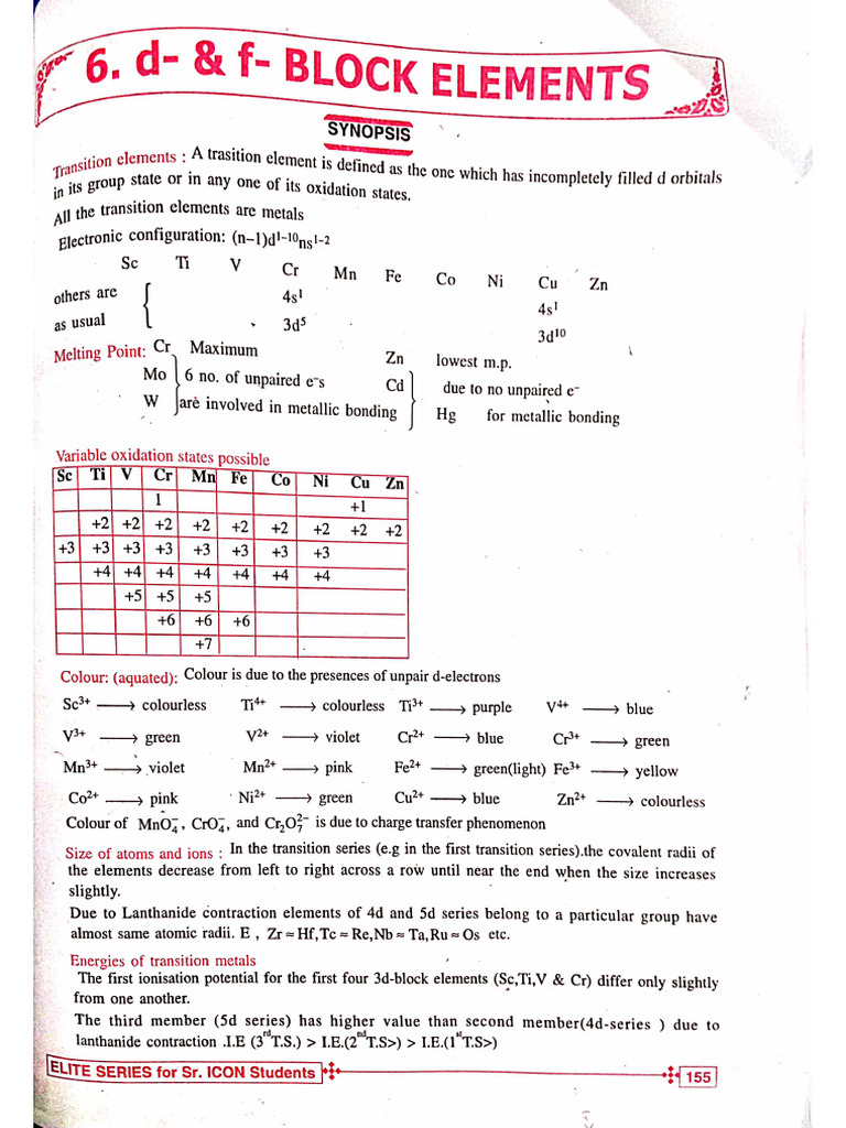 D-&F - Block Elements | PDF