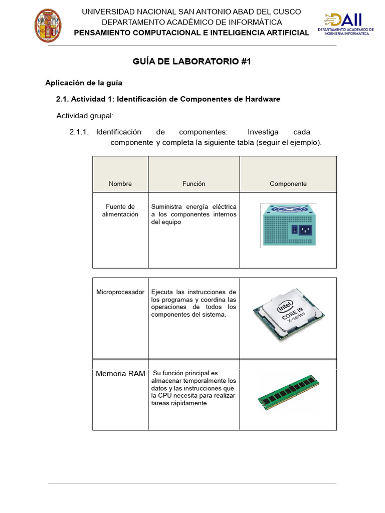 Tarea 1 | PDF | Hardware de la computadora | Entorno de desarrollo ...