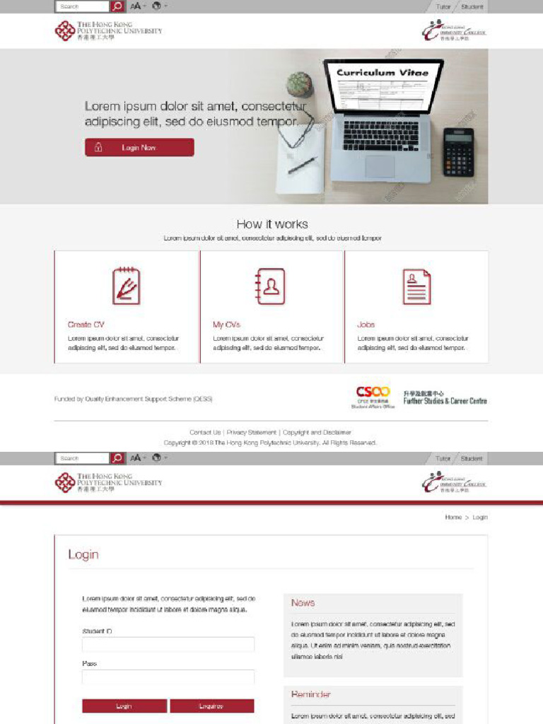 Poly U Internship Application System | PDF