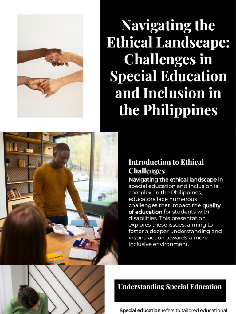 Slidesgo Navigating The Ethical Landscape Challenges in Special ...