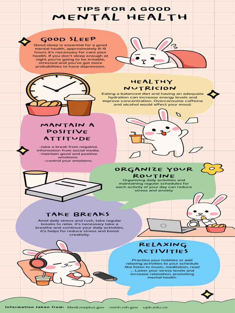 Mental Health Tips for Better Sleep | PDF | Mental Health | Stress ...
