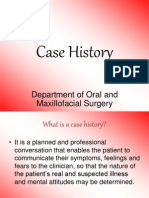 Case History of Oral Surgery Patient