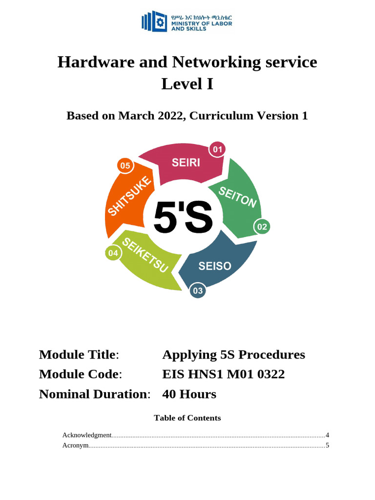 5S Procedures Training Module | PDF | Occupational Safety And Health ...