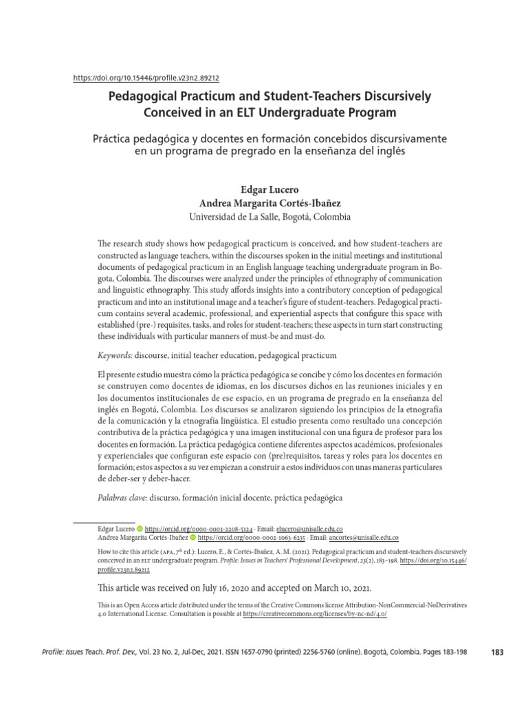 Discourse in ELT Pedagogical Practicum | PDF | Pedagogy | Teachers