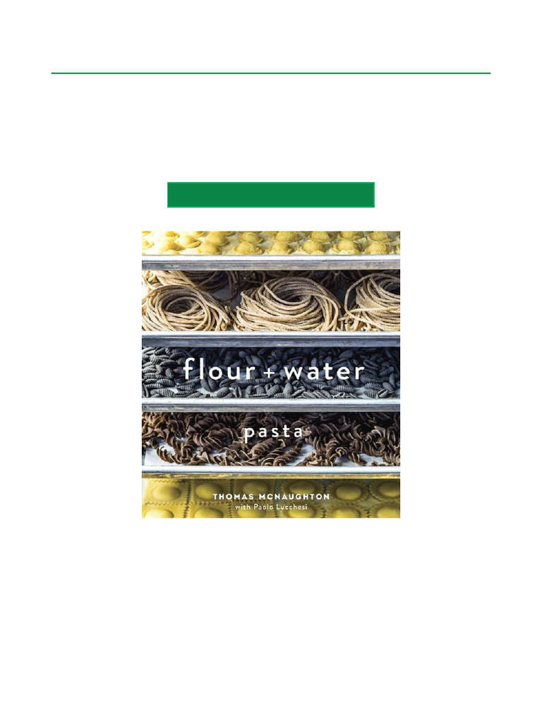 View of Exclusive Own Flour + Water Pasta (A Cookbook) Digital Download | PDF