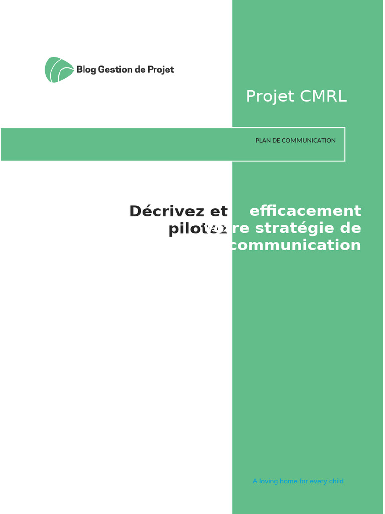 Plan de communication projet CMRL | PDF | Gestion de projet | la ...