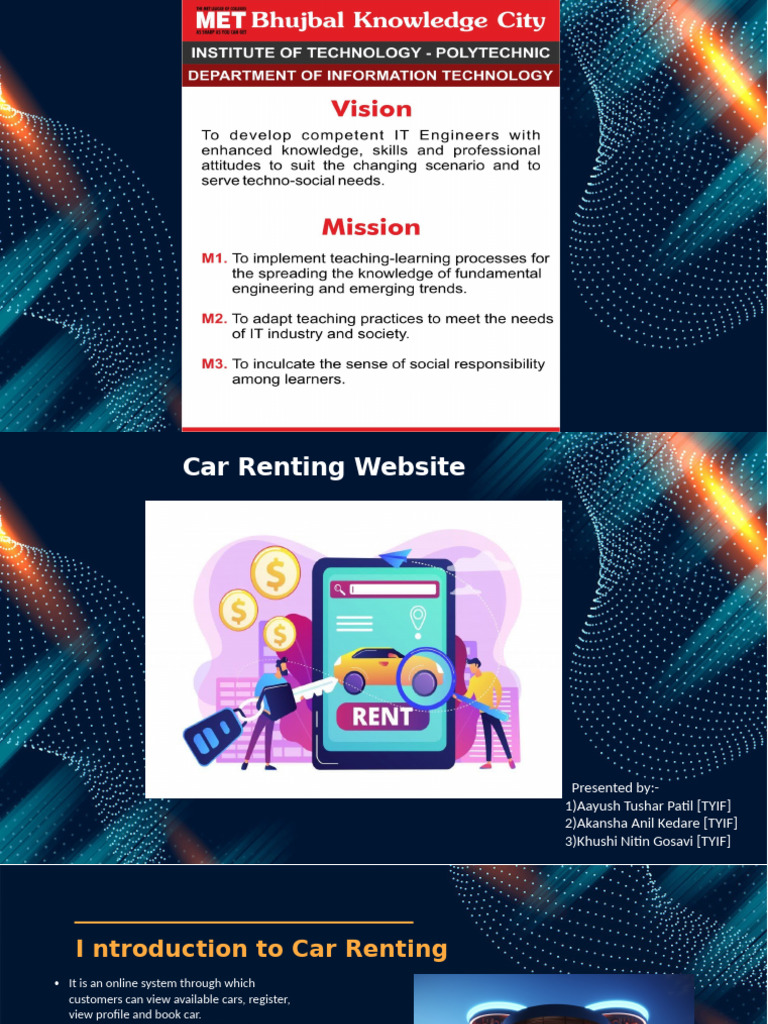 Car Renting Ppt | PDF | Websites | World Wide Web