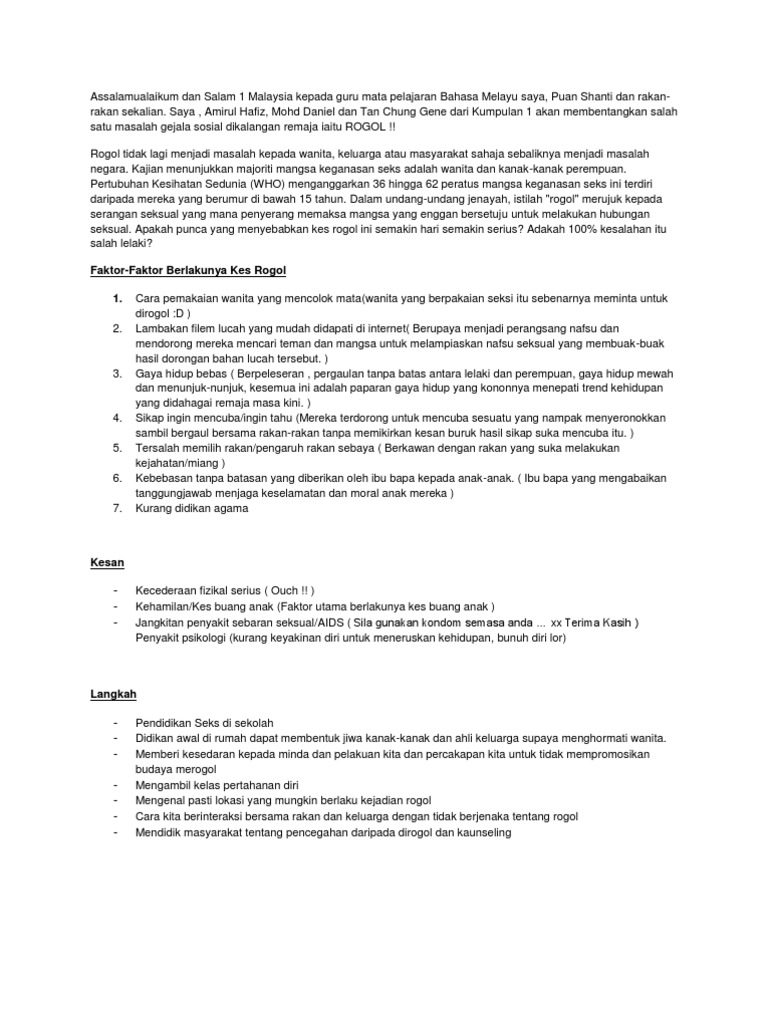 Fakta Fakta Rogol Pdf