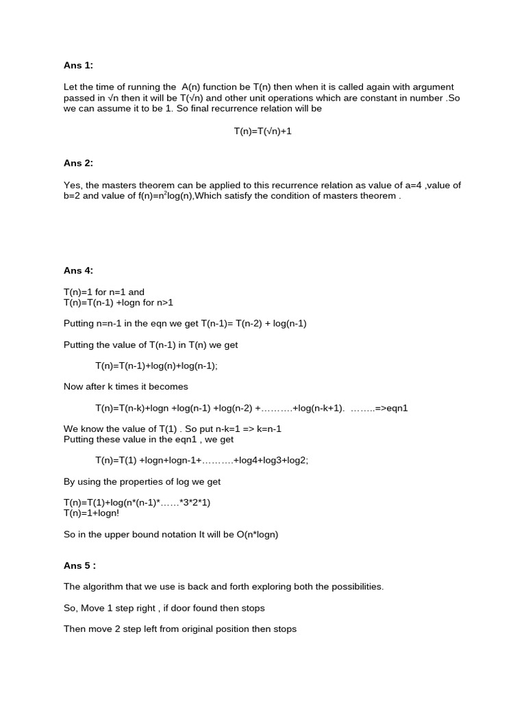 DS Assi-1 | PDF | Theoretical Computer Science | Algorithms