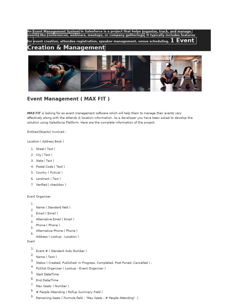 Salesforce Event Management System | PDF | Information Technology ...