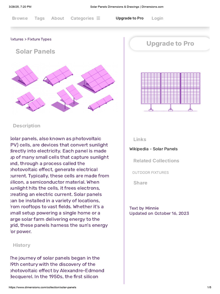 Solar Panel Design and Dimensions | PDF | Photovoltaics | Solar Power