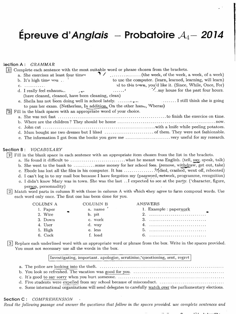 Orniformation Épreuve+d'anglais Proba4 Session+2014 | PDF | Apple Inc ...