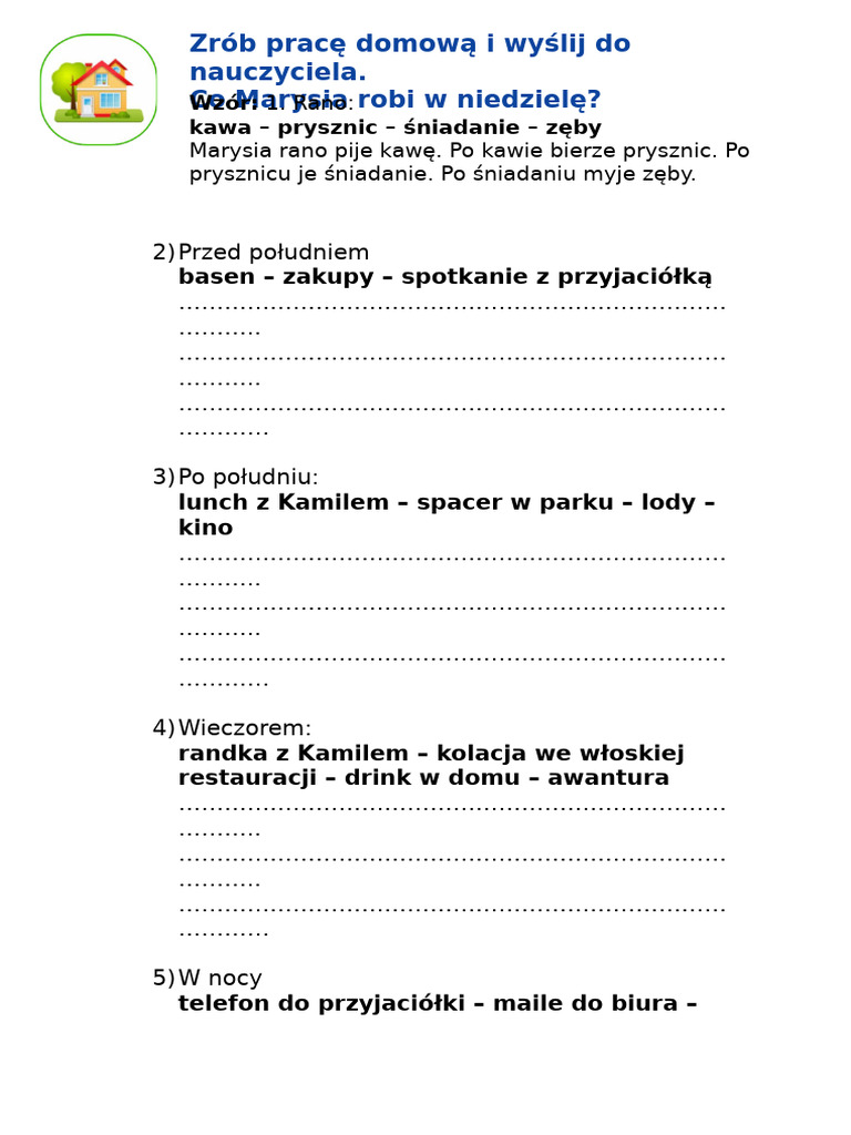 1 Praca Domowa Lekcja 34 Część 4 | PDF