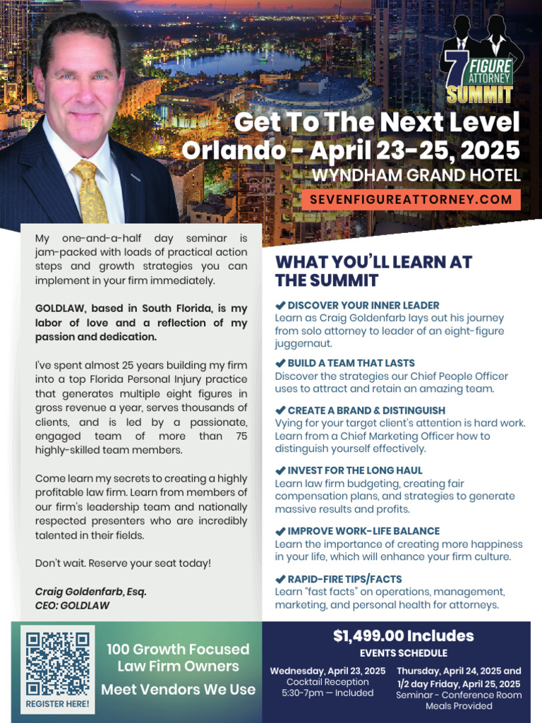 Law Firm Growth Seminar 2025 | PDF | Business | Economies