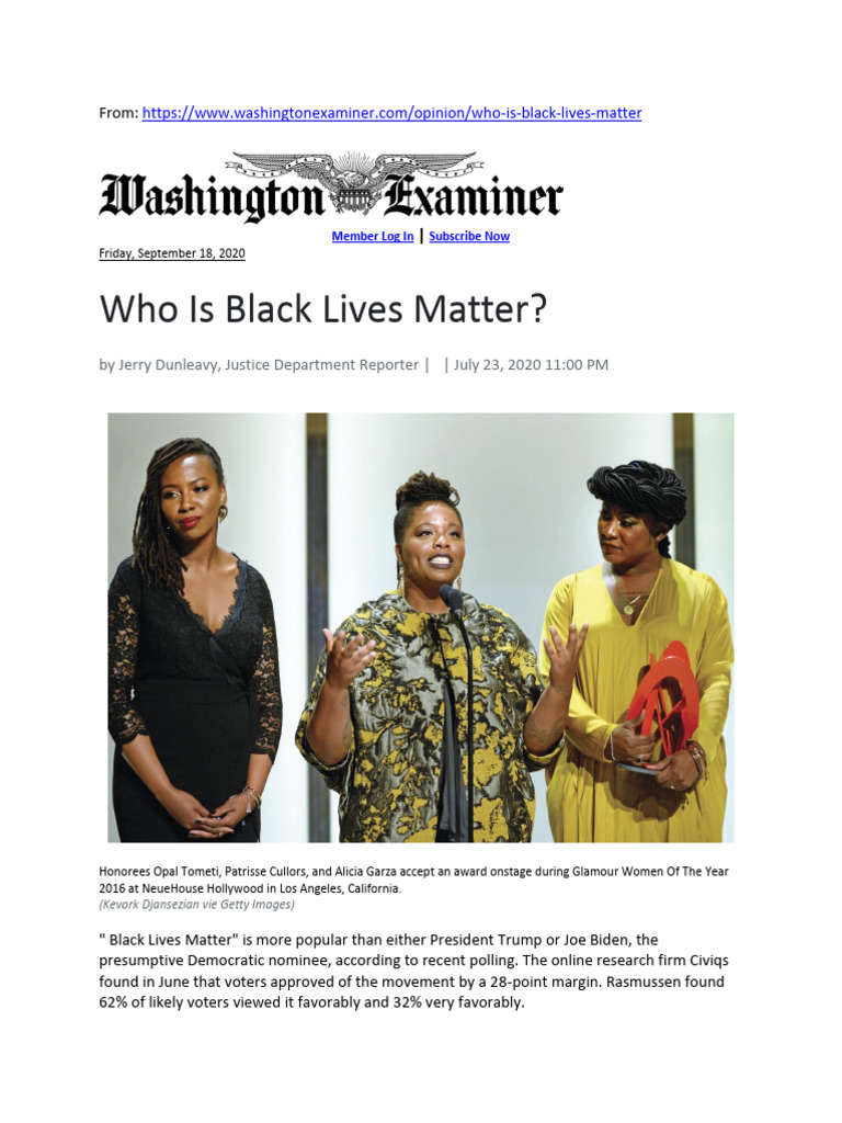 Dunleavy, Jerry - Who Is Black Lives Matter (2020, I.E. True Marxist ...