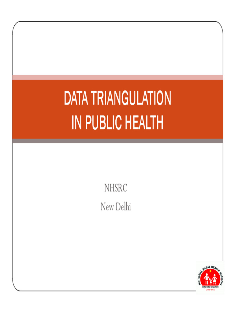 Data Triangulation in Public Health | PDF | Methodology | Validity ...
