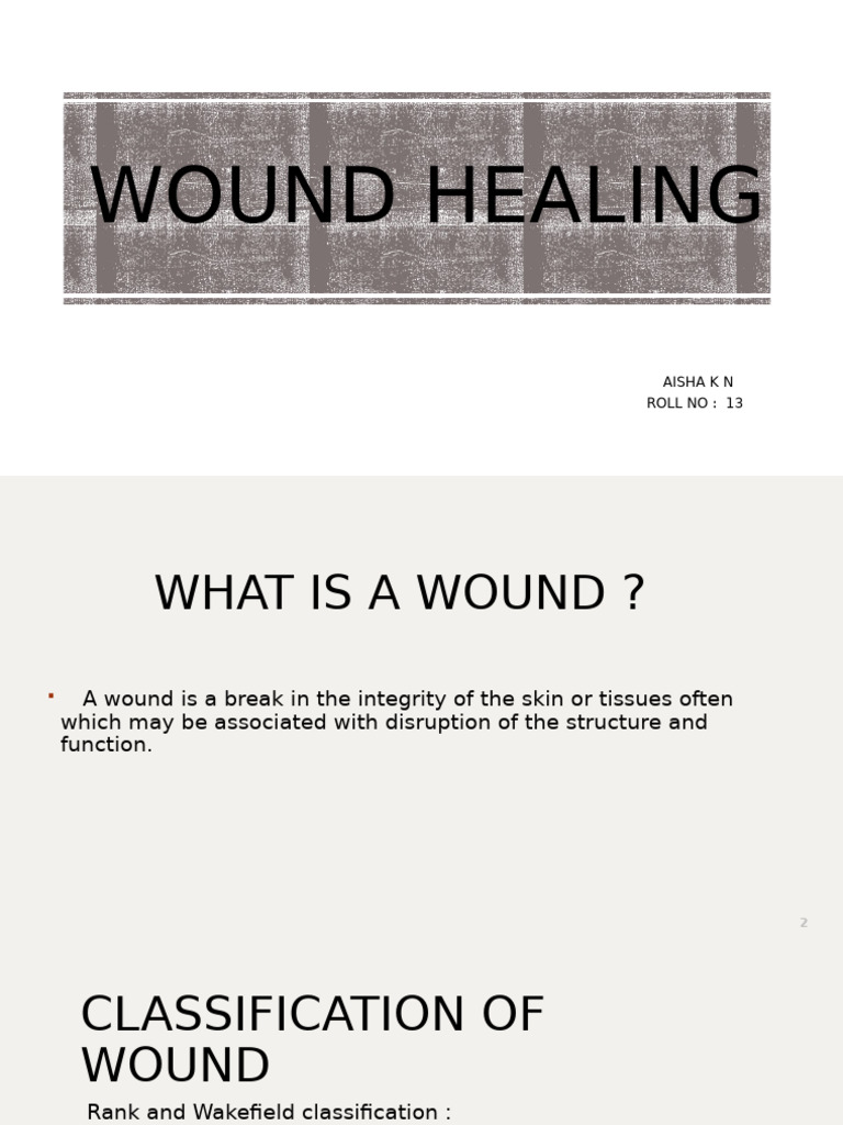 Understanding Wound Healing Processes | PDF | Wound Healing | Wound